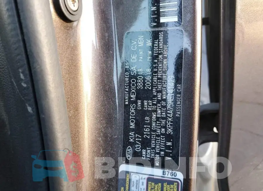 3KPFK4A75HE141429 Photo# 13