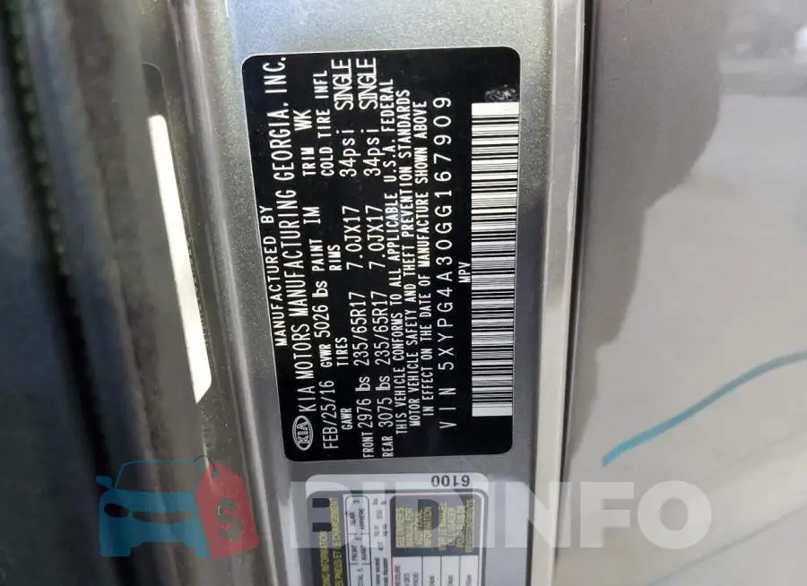 5XYPG4A30GG167909 Photo# 14