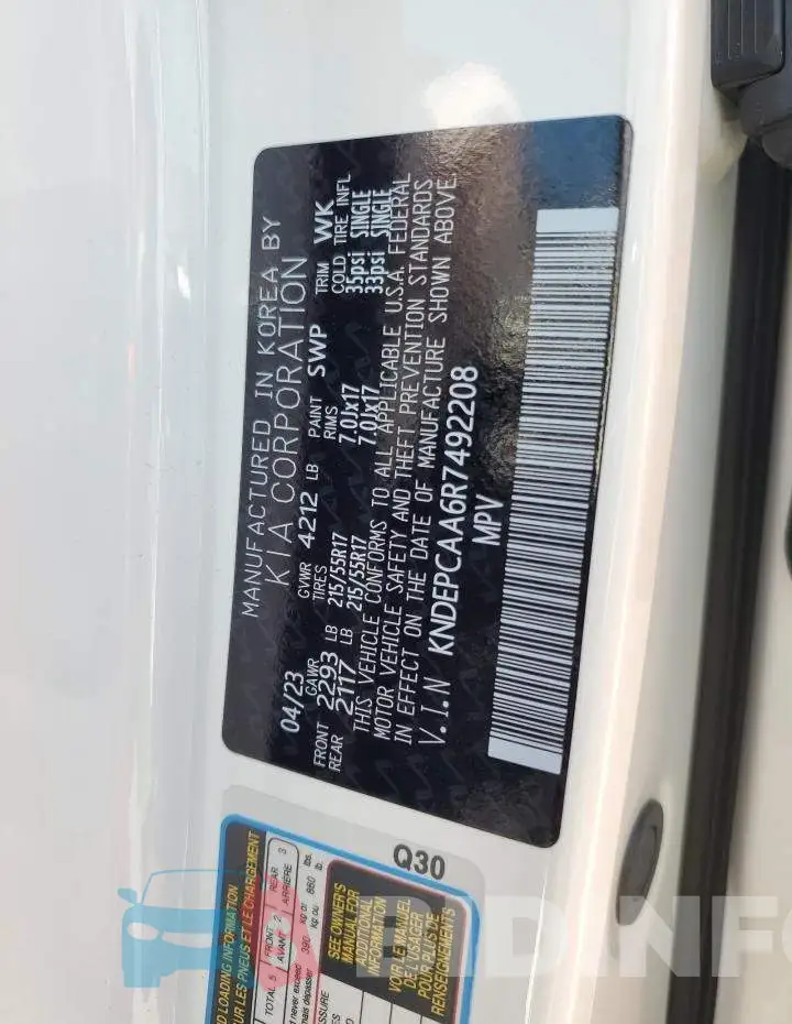 KNDEPCAA6R7492208 Photo# 13