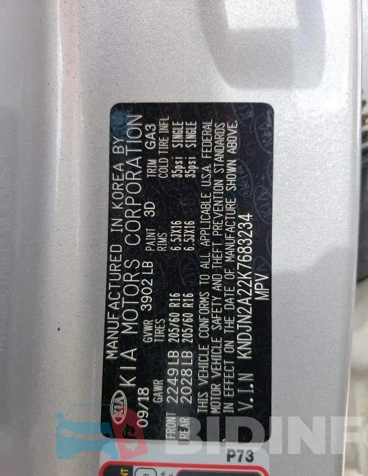 KNDJN2A22K7683234 Photo# 12