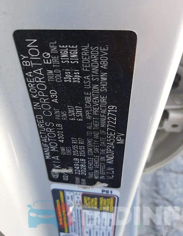 KNDJP3A55E7722719 Photo# 12