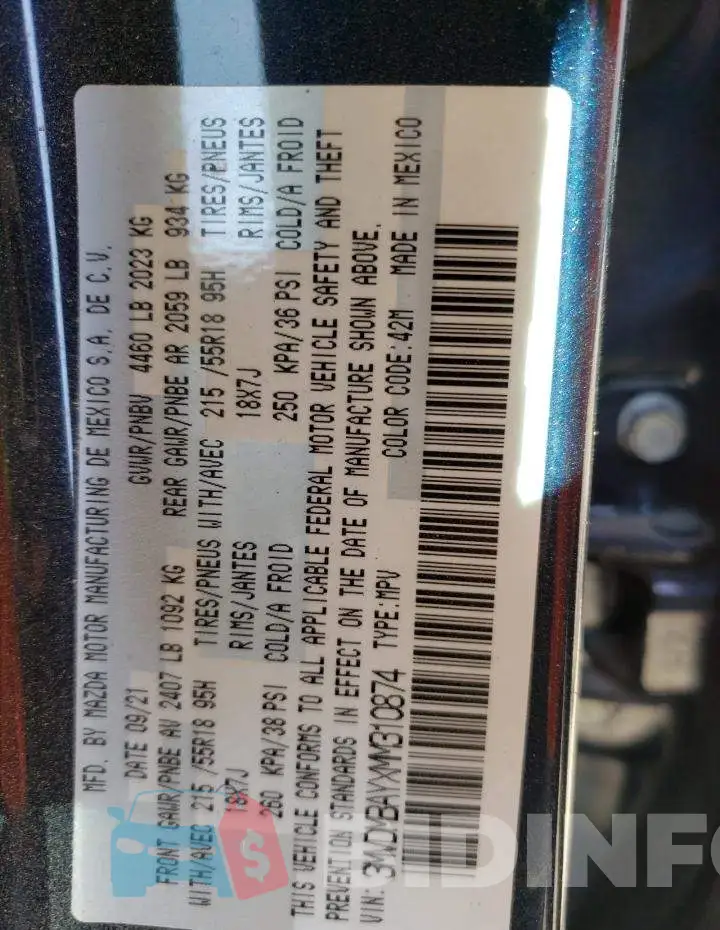 3MVDMBAYXMM310874 Photo# 12