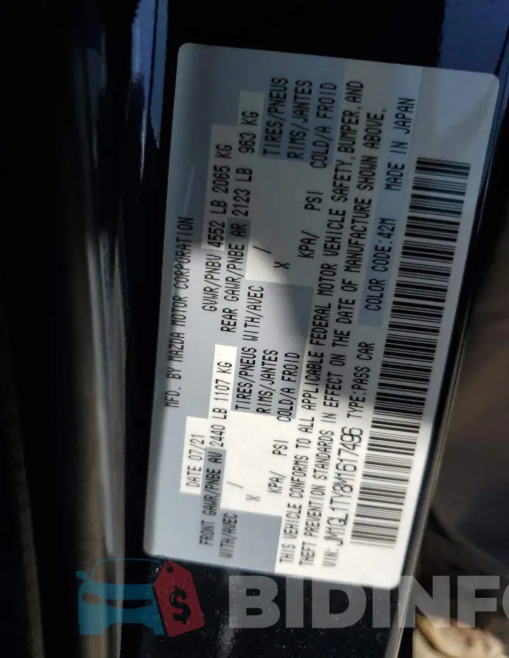JM1GL1TY8M1617496 Photo# 13