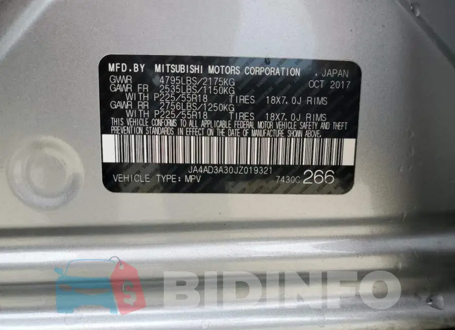 JA4AD3A30JZ019321 Photo# 13