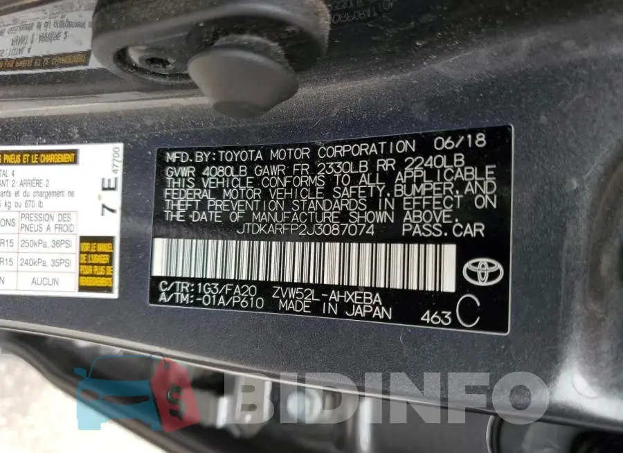 JTDKARFP2J3087074 Photo# 12