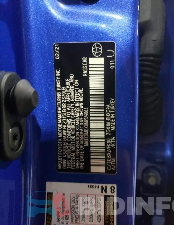 NMTKHMBX0MR124063 Photo# 12