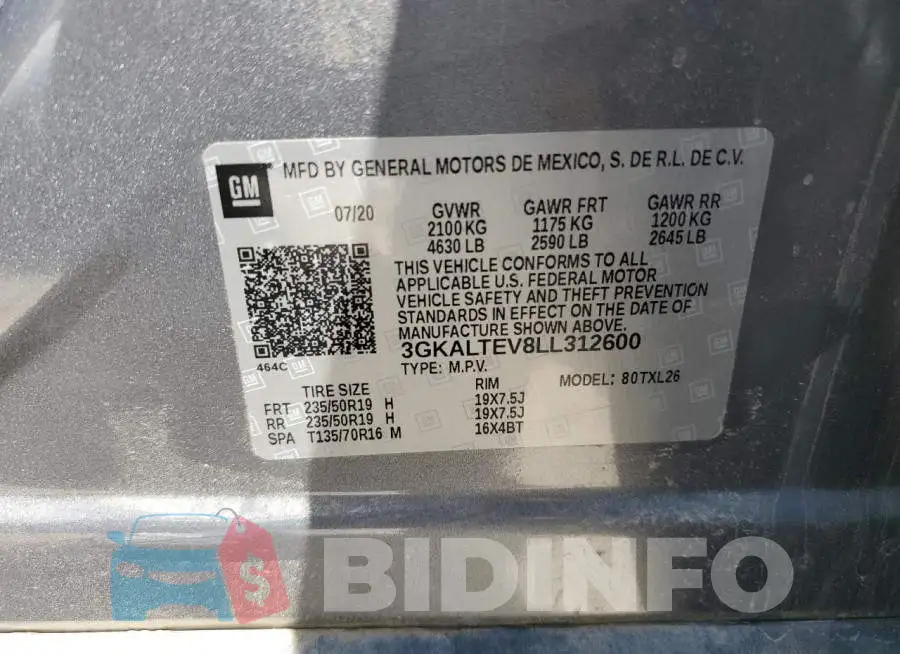 3GKALTEV8LL312600 Photo# 12