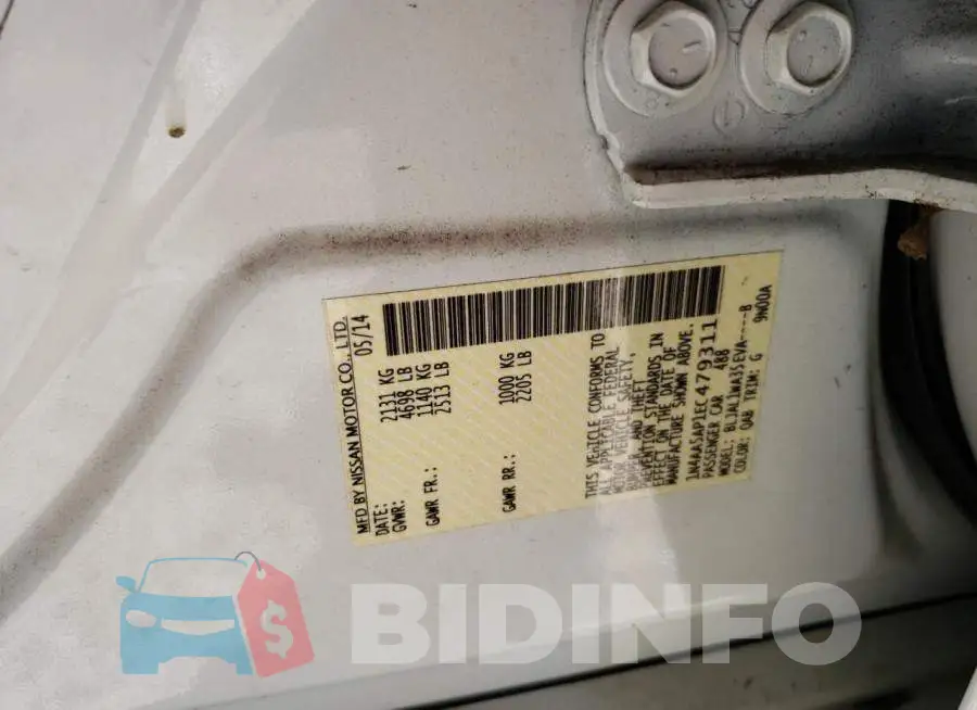 1N4AA5AP1EC479311 Photo# 12