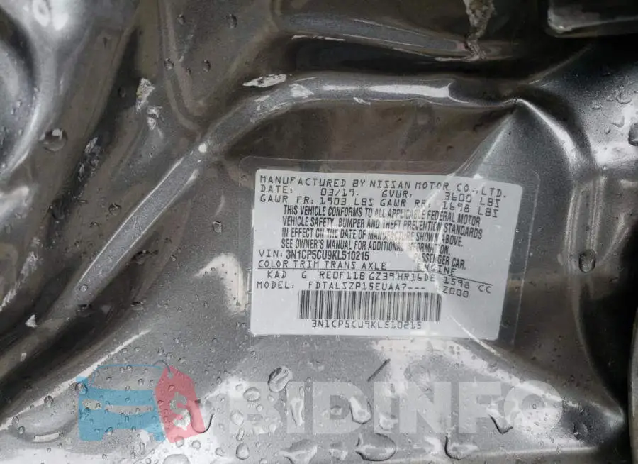 3N1CP5CU9KL510215 Photo# 13