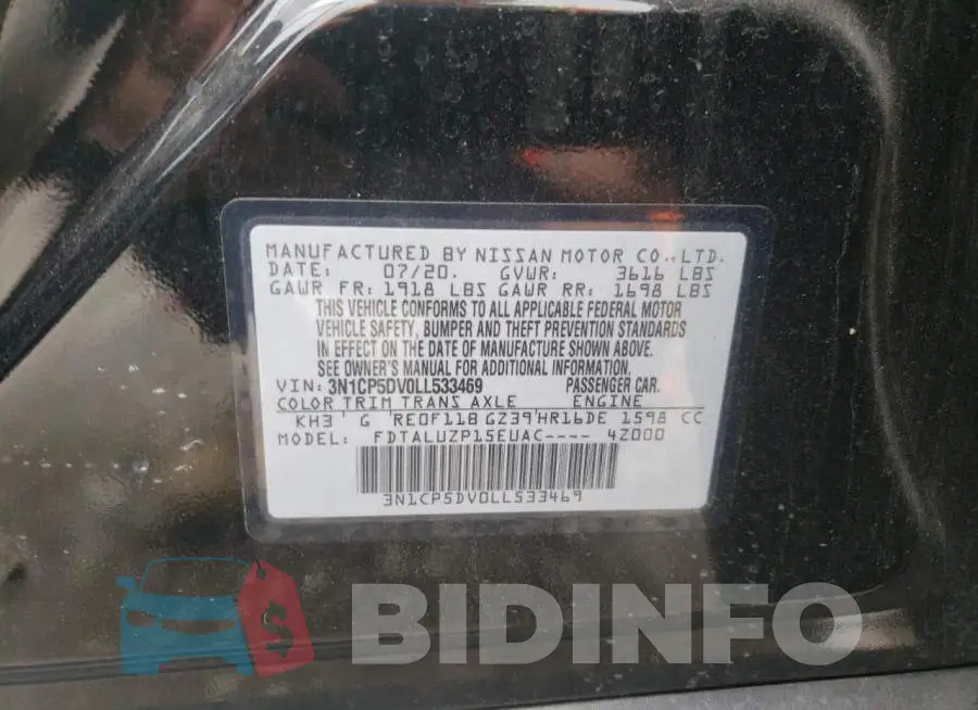 3N1CP5DV0LL533469 Photo# 12
