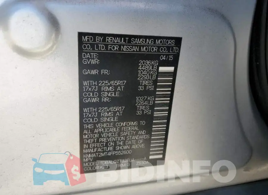 KNMAT2MT4FP552600 Photo# 13