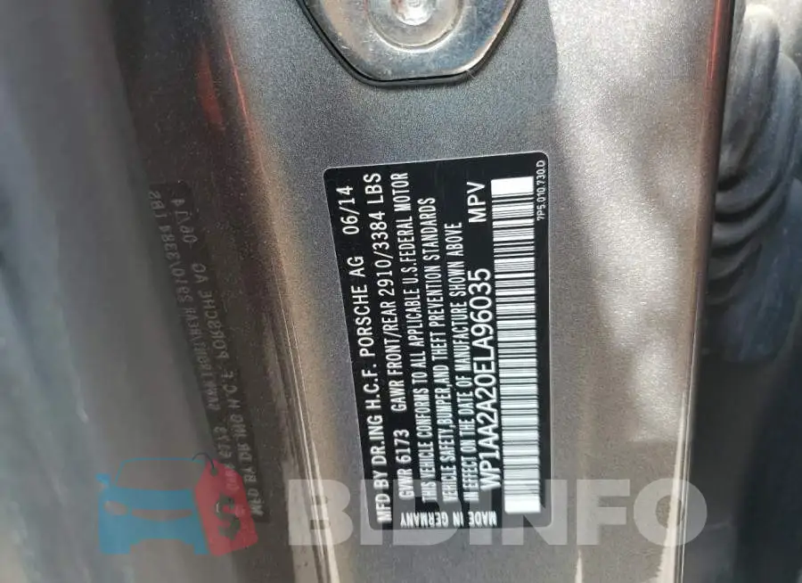 WP1AA2A20ELA96035 Photo# 12
