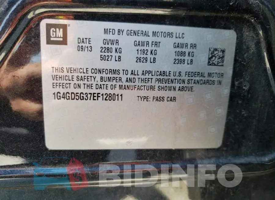 1G4GD5G37EF128011 Photo# 12