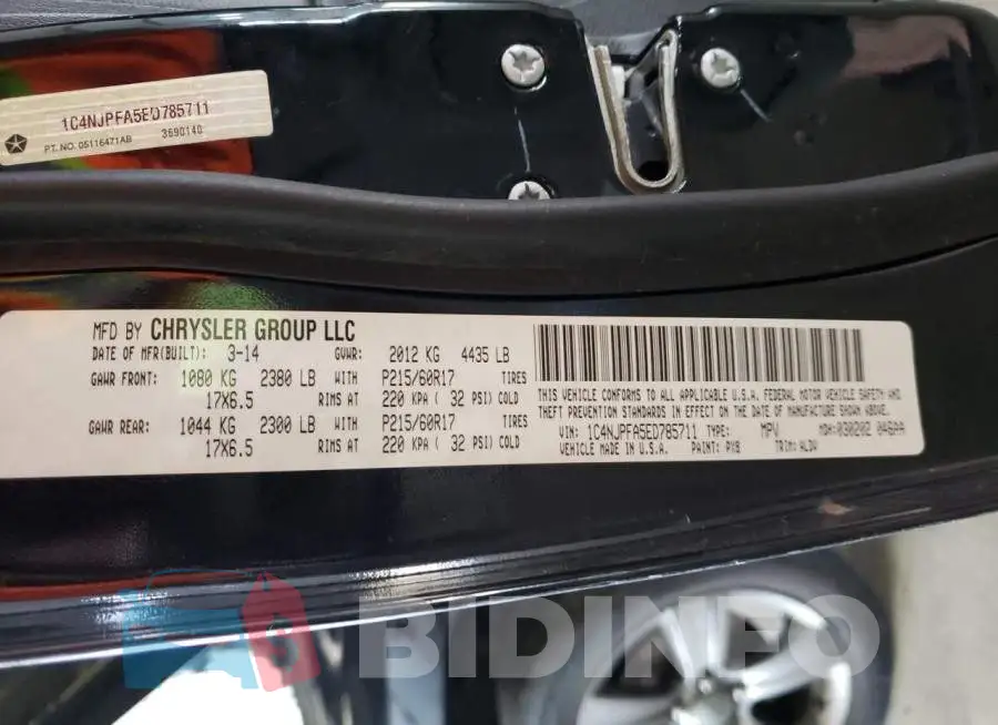 1C4NJPFA5ED785711 Photo# 12
