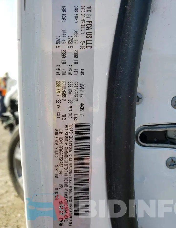 1C4NJPFA6GD754602 Photo# 13