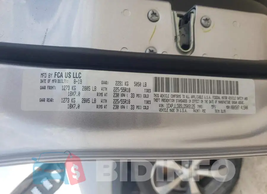 1C4PJLDB5LD503125 Photo# 13