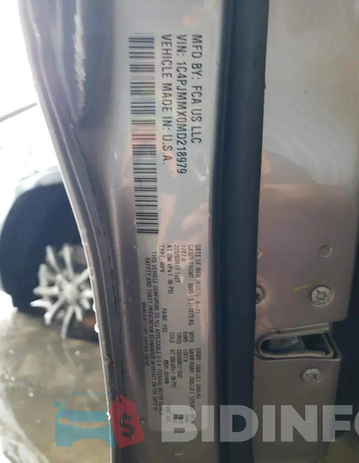 1C4PJMMX0MD218979 Photo# 13
