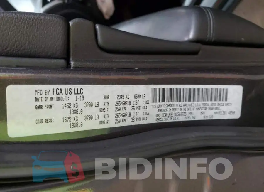 1C4RJFBG1KC660728 Photo# 13