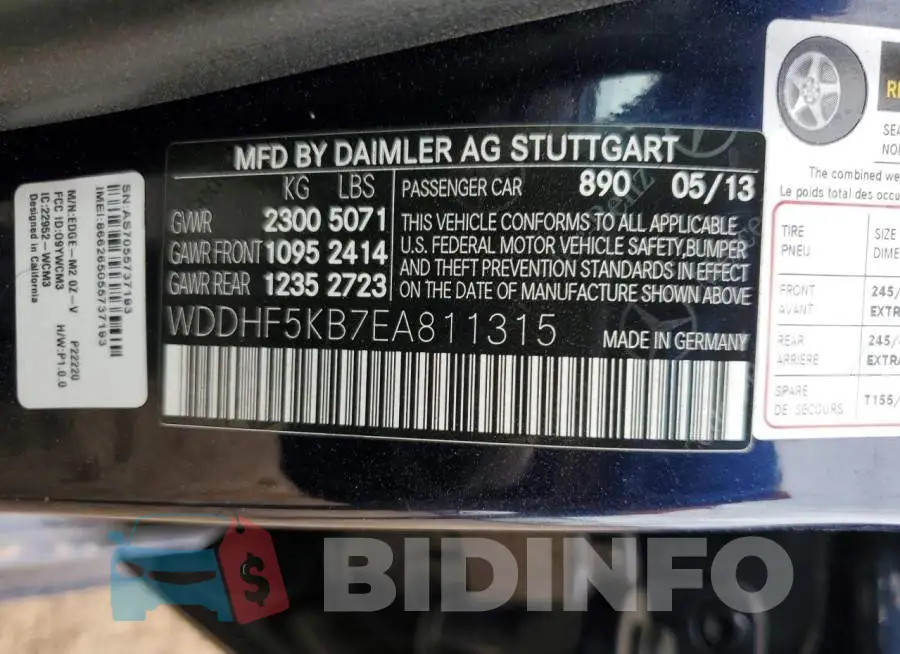 WDDHF5KB7EA811315 Photo# 12