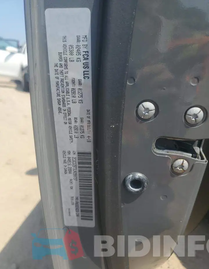 2C3CDZBT3JH280737 Photo# 12