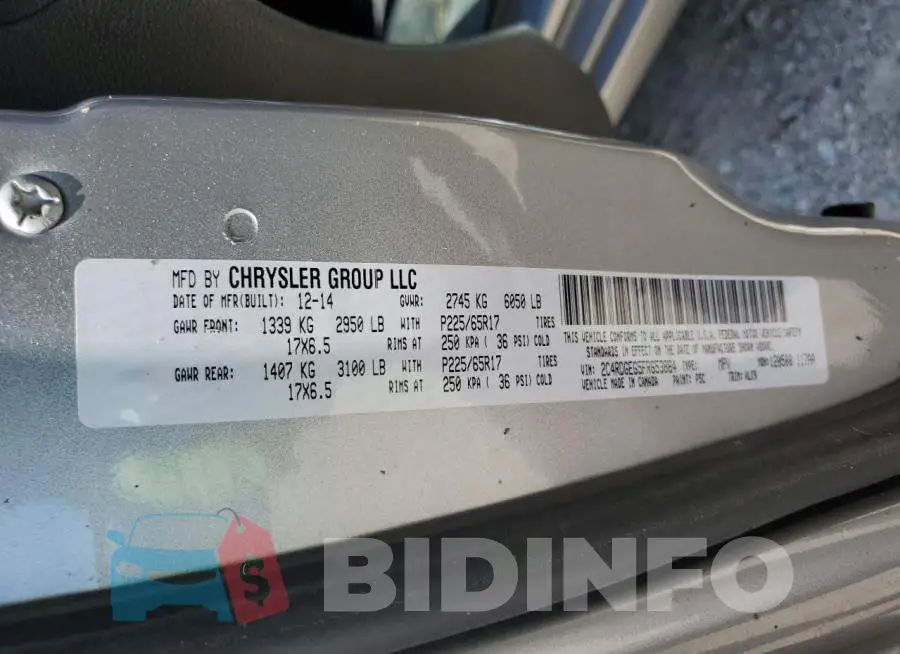 2C4RDGEG5FR653884 Photo# 14