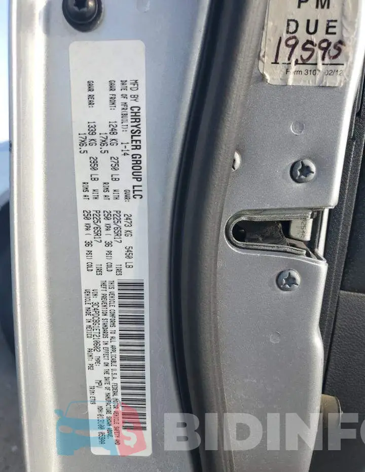 3C4PDCBG1ET210602 Photo# 13