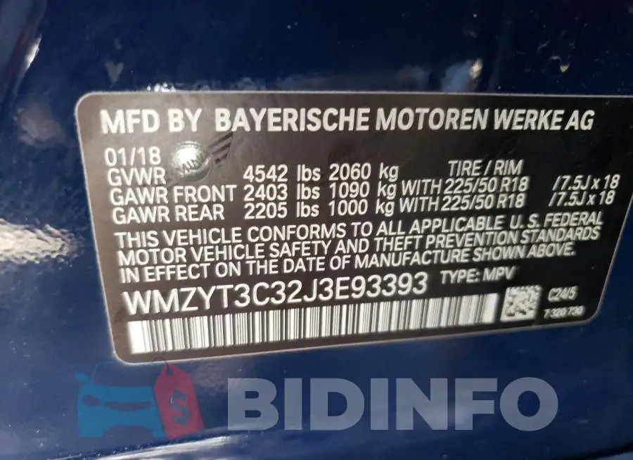 WMZYT3C32J3E93393 Photo# 13