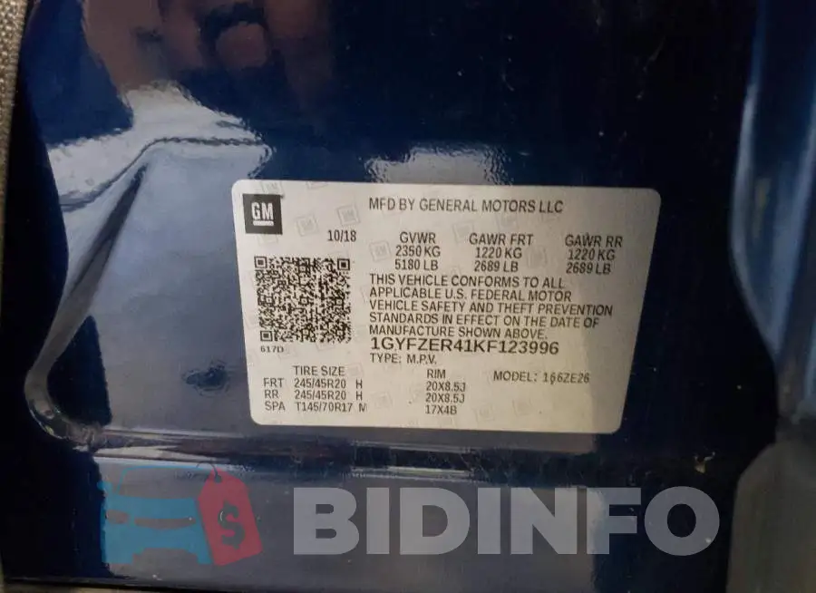 1GYFZER41KF123996 Photo# 12