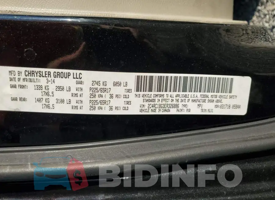 2C4RC1BG3ER326886 Photo# 13