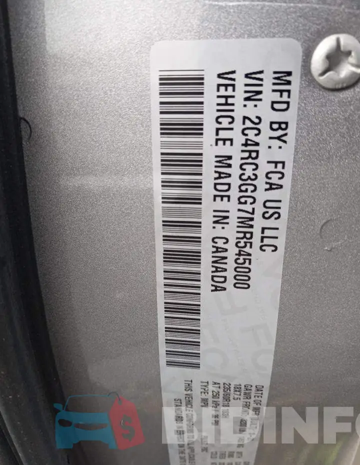 2C4RC3GG7MR545000 Photo# 14