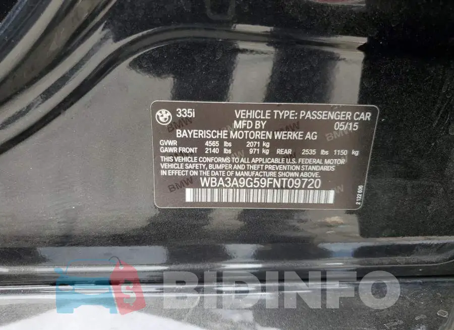 WBA3A9G59FNT09720 Photo# 12