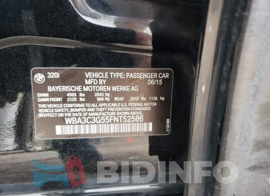 WBA3C3G55FNT52586 Photo# 12