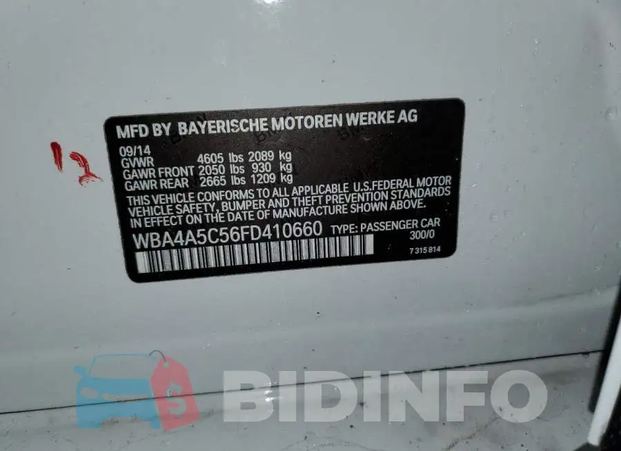 WBA4A5C56FD410660 Photo# 12