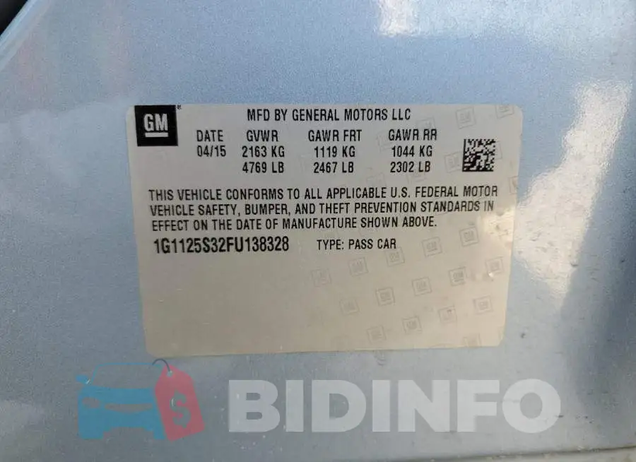 1G1125S32FU138328 Photo# 13