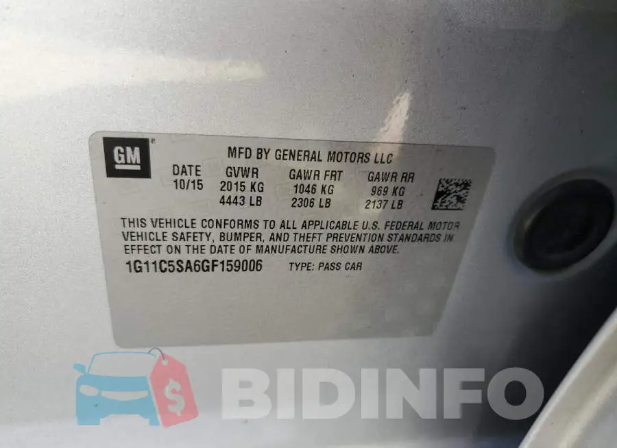 1G11C5SA6GF159006 Photo# 12