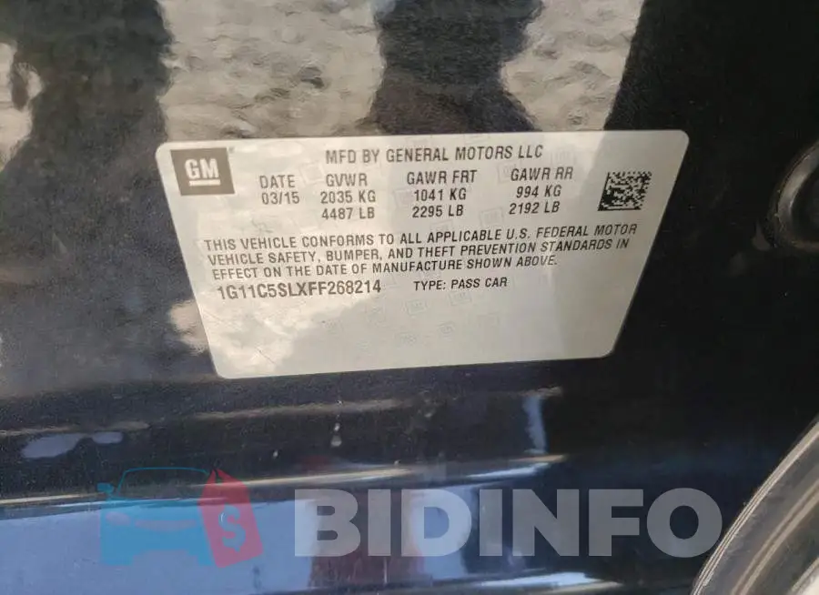 1G11C5SLXFF268214 Photo# 12