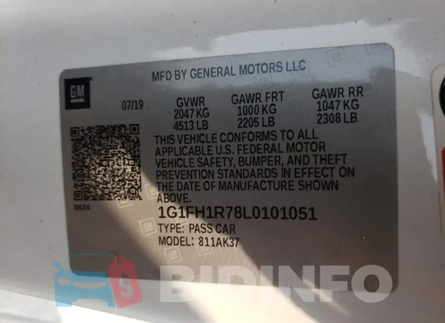 1G1FH1R78L0101051 Photo# 12