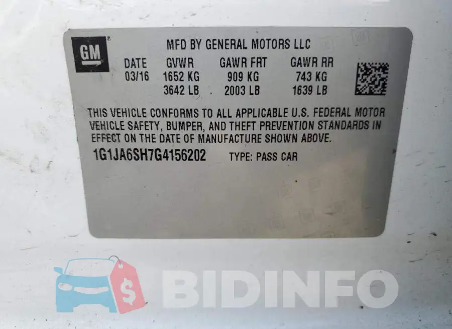 1G1JA6SH7G4156202 Photo# 12