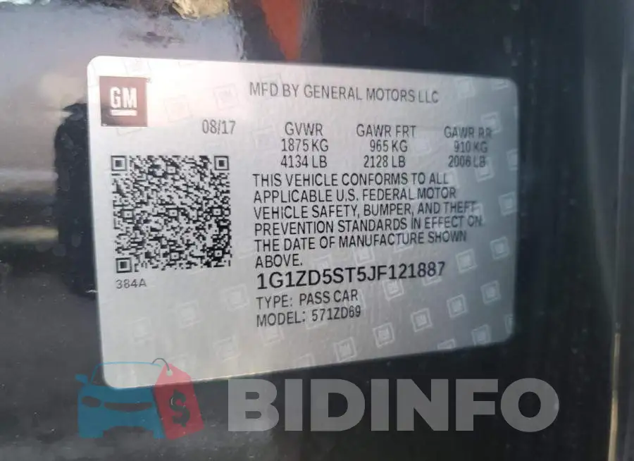 1G1ZD5ST5JF121887 Photo# 12
