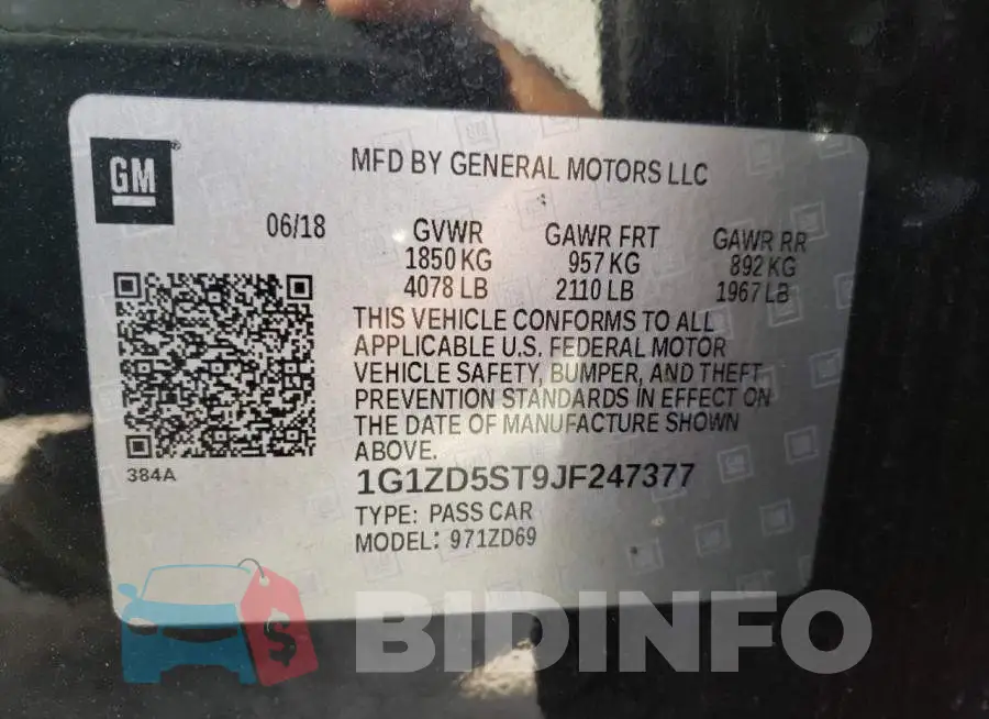 1G1ZD5ST9JF247377 Photo# 13