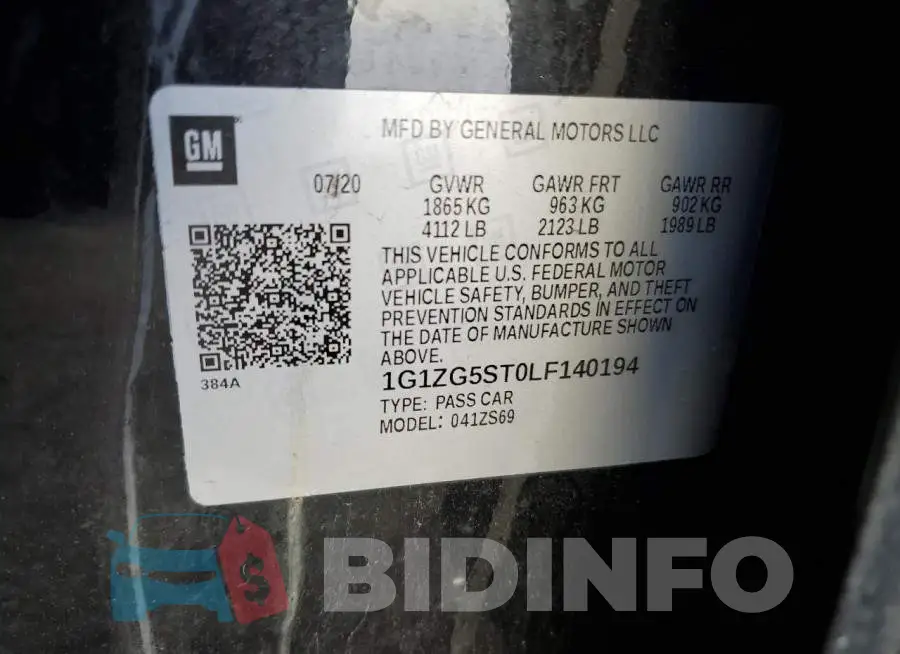 1G1ZG5ST0LF140194 Photo# 12
