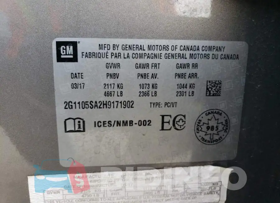 2G1105SA2H9171902 Photo# 12