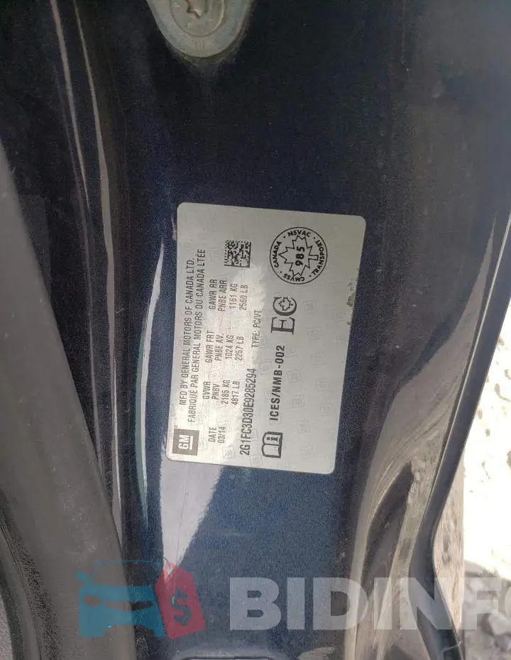 2G1FC3D30E9285294 Photo# 12