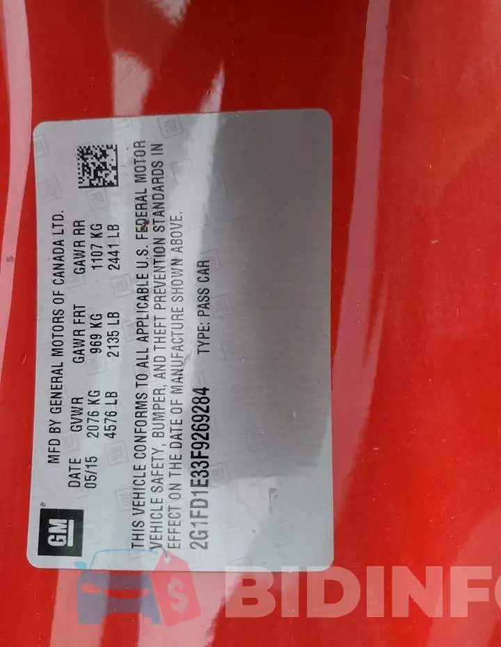 2G1FD1E33F9269284 Photo# 12