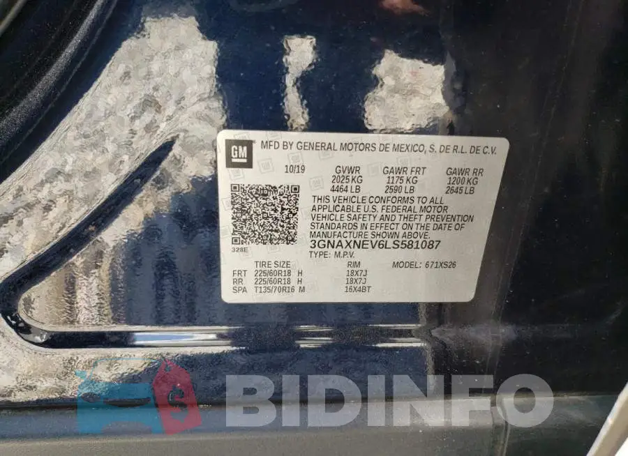 3GNAXNEV6LS581087 Photo# 13