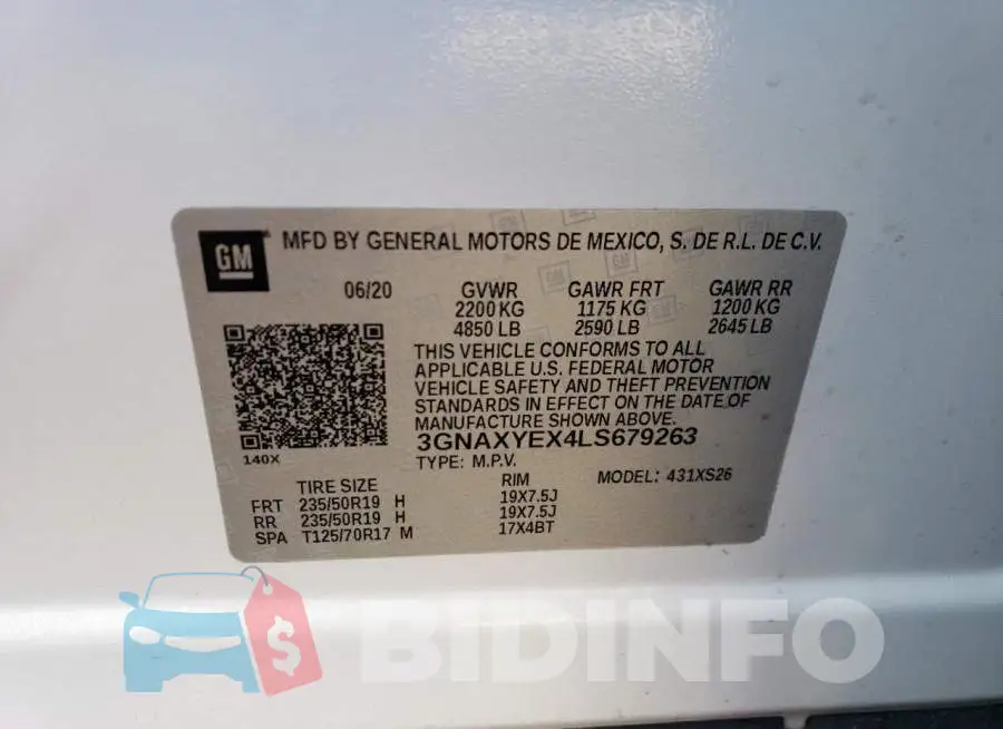 3GNAXYEX4LS679263 Photo# 13