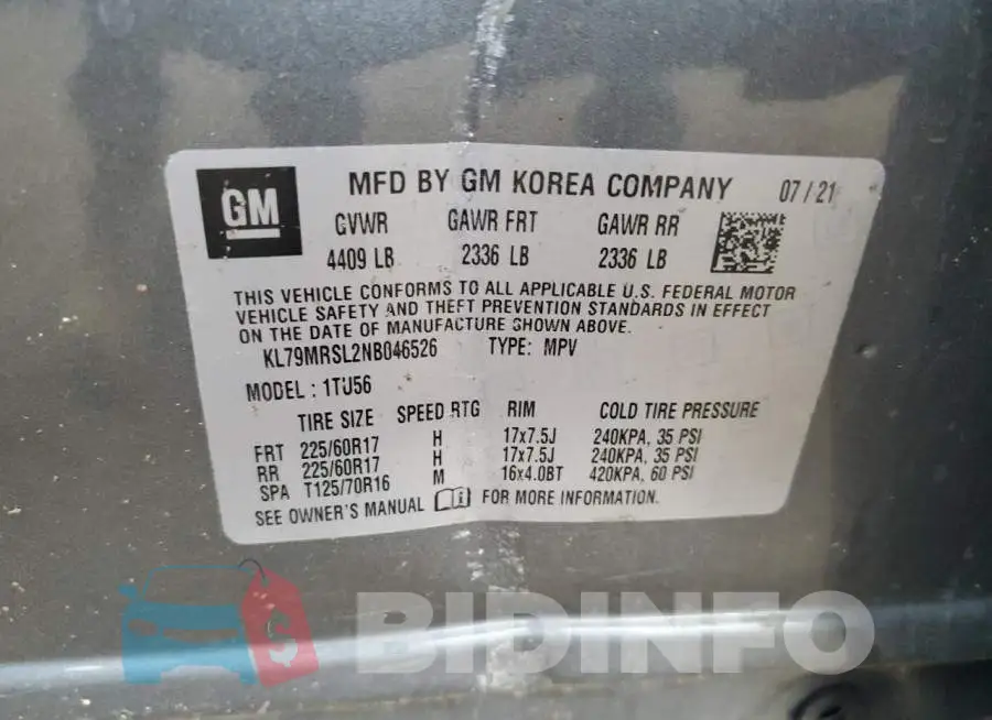 KL79MRSL2NB046526 Photo# 14