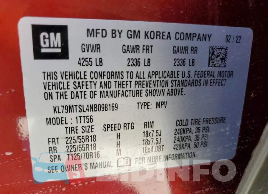 KL79MTSL4NB098169 Photo# 13