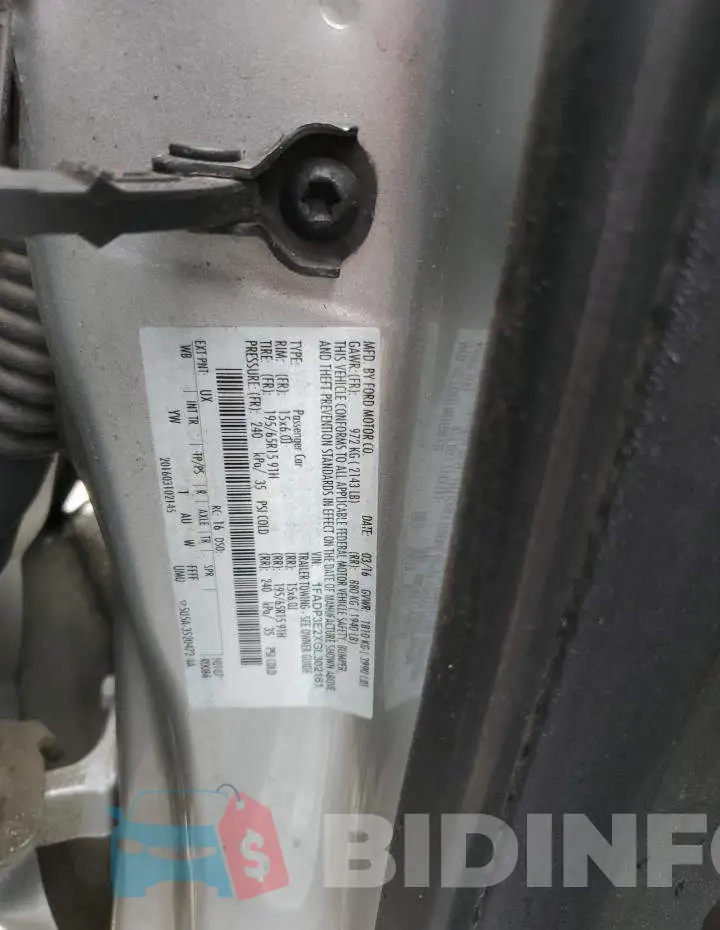 1FADP3E2XGL302161 Photo# 12