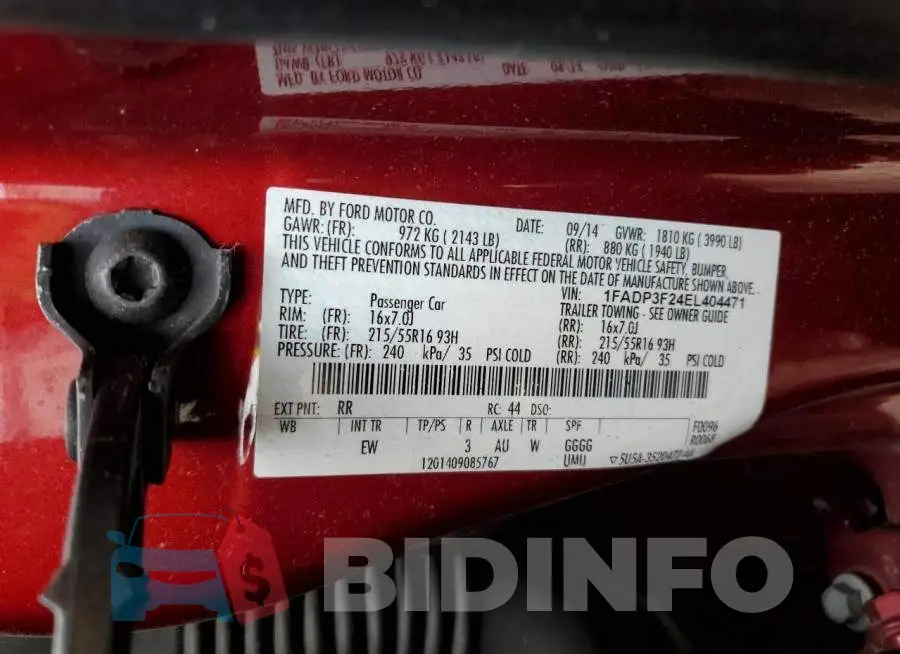 1FADP3F24EL404471 Photo# 12
